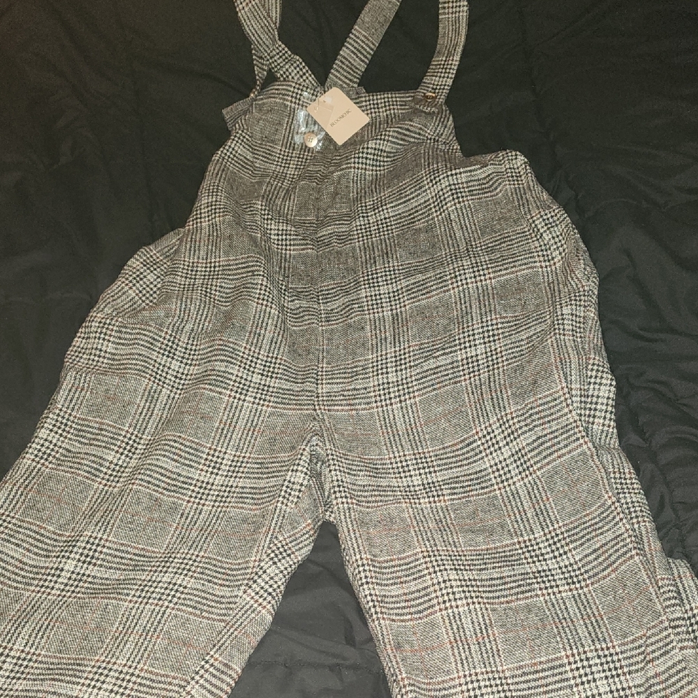 BloomChic Checkered Jumpsuit